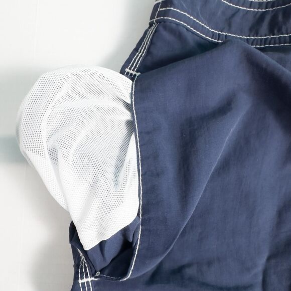 Polo Ralph Lauren Cargo Swim Trunks Mens XL Navy Blue Drawstring Mesh Lined Pony - Picture 12 of 16